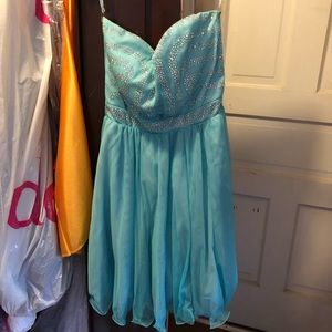 Light blue semi formal dress
